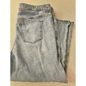 Universal Thread Jeans Women 26‎ Plus Size Mid Rise 90s Baggy Studded Straight